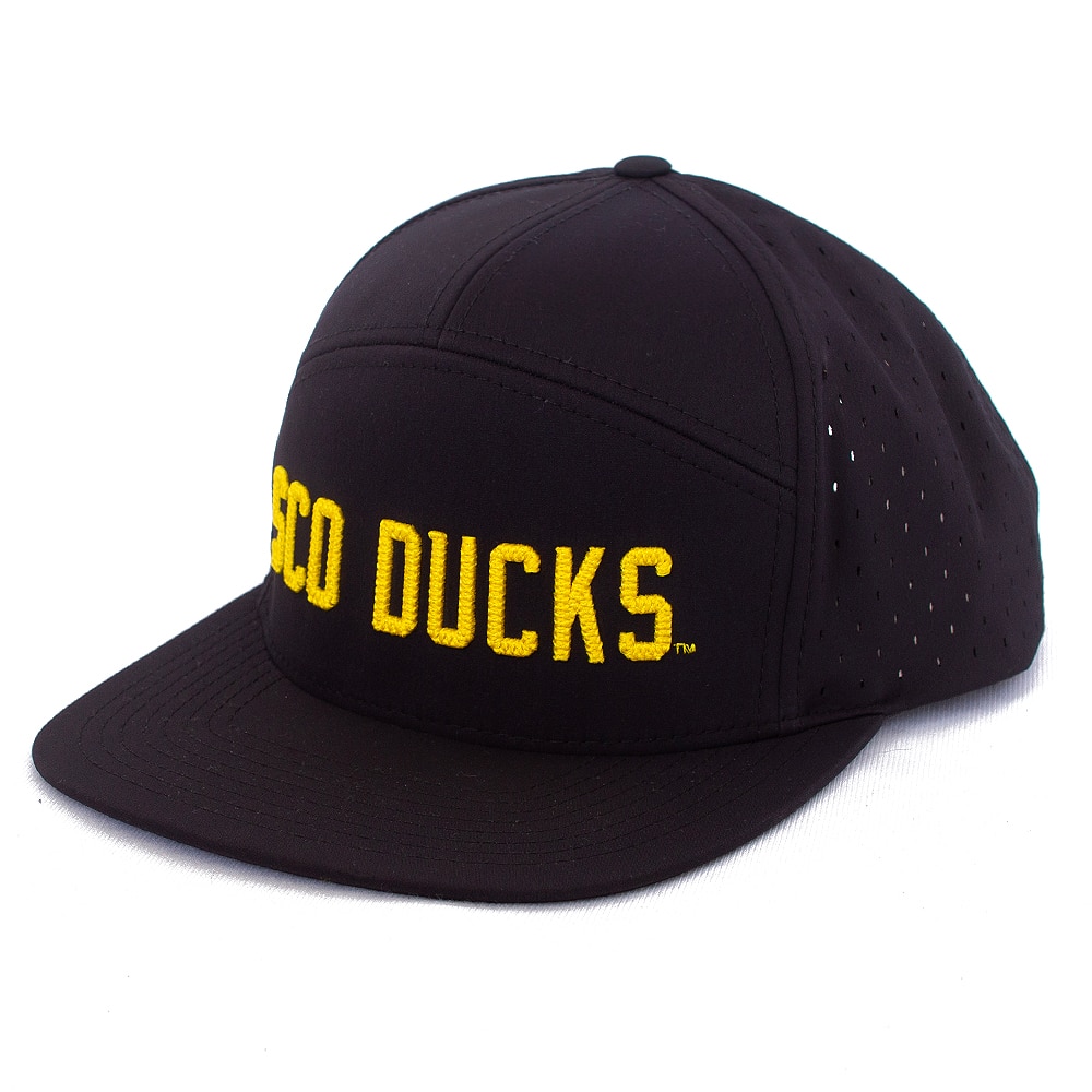 Sco-Ducks, Richardson, Black, Curved Bill, Polyester Blend, Accessories, Unisex, Football, 169, Seven Panel, Adjustable, Hat, 846801